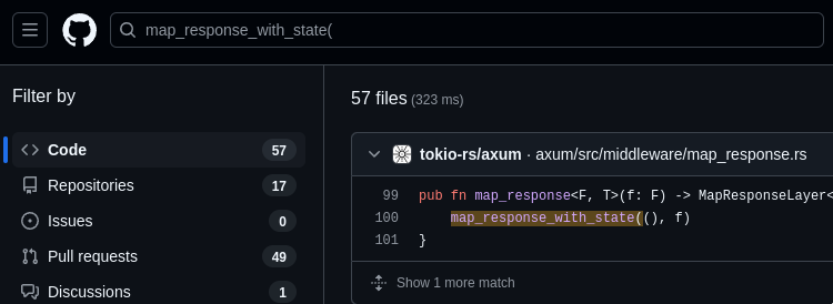 github search